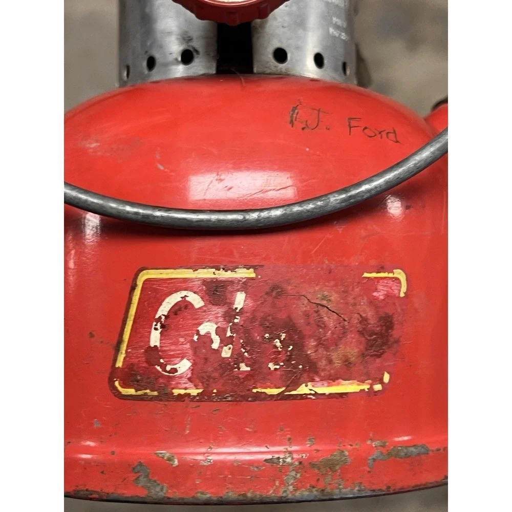 Coleman 200A Lantern - Red Vintage 1955 No Glass